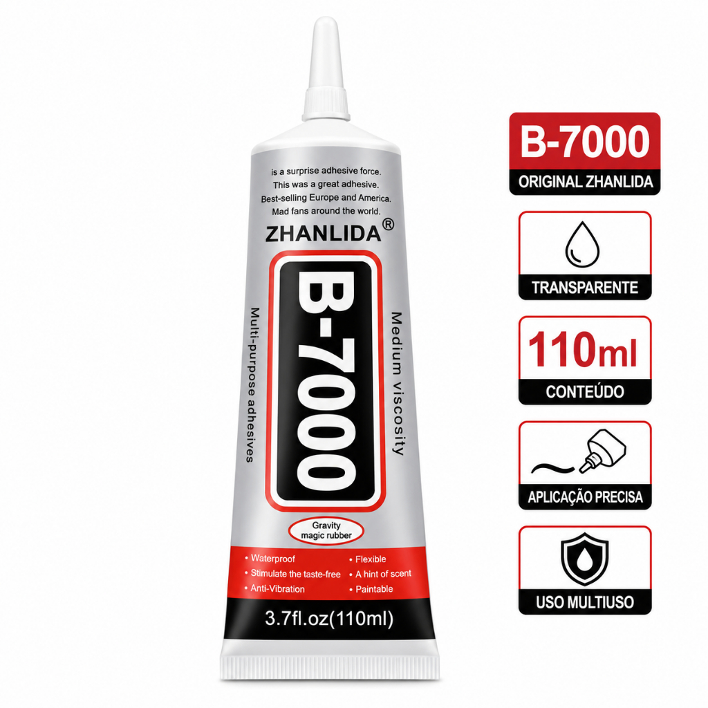 Cola B7000 110ml Transparente Multiuso Para Tela Celular Touch Display Smartphone Tablet Reparo Eletrônicos Adesivo