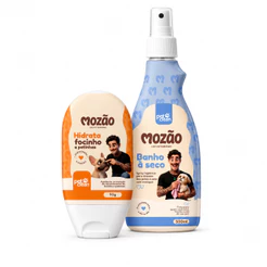 Hidratante de Focinho/Patinhas/Calos Cães & Gatos 90ml + Banho A Seco Mozão 500ml