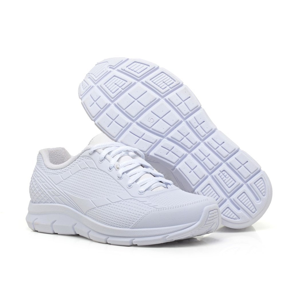Tênis Casual Unissex Confortável Leve Respirável Antiderrapante Masculino Feminino Branco Preto 33 ao 40