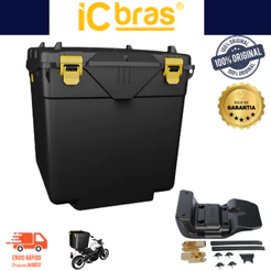Caixa Baú 110 Litros Com Suporte Universal Abertura Frontal Motoboy Icbras Delivery Entrega Oferta