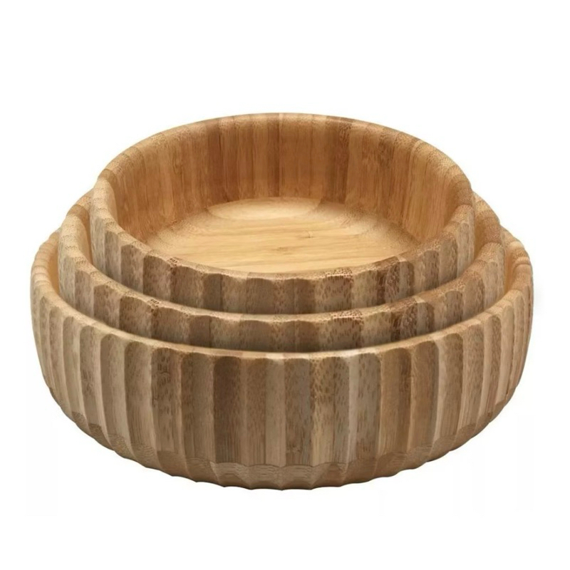 Kit 3 Bowls Canelado de Bambu