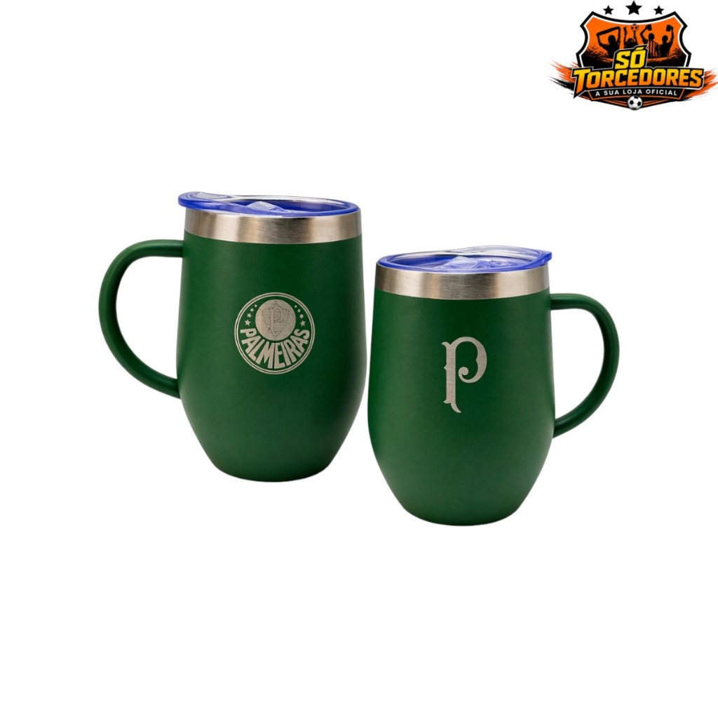CANECA TÉRMICA INOX OFICIAL PALMEIRAS