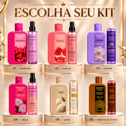 Kit Body Splash 130ml Hidratante Corporal 400ml Presente para mulher Escolha Sua Fragrância Bio Instinto