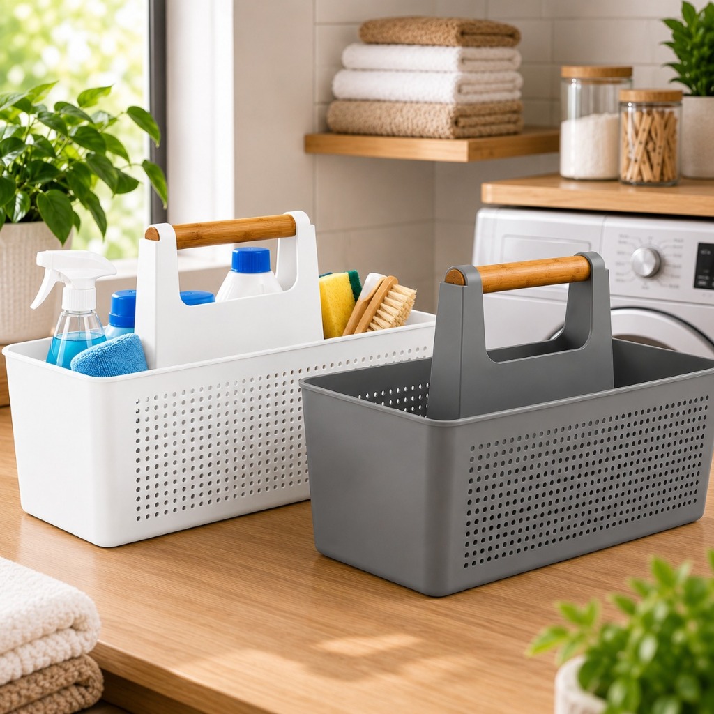 Organizador Multiuso 8L Linha Flow Com Alça Prático E Versátil