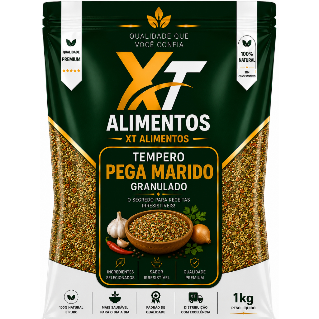 Tempero Pega Marido Granulado - Xt Alimentos