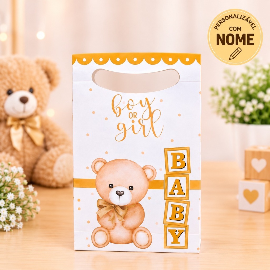 ENVIO RAPIDO Kit 10~30 Sacolinhas Surpresa Personalizada Chá Revelacao Chá de bebê Lembrancinhas Infantil Aniversário