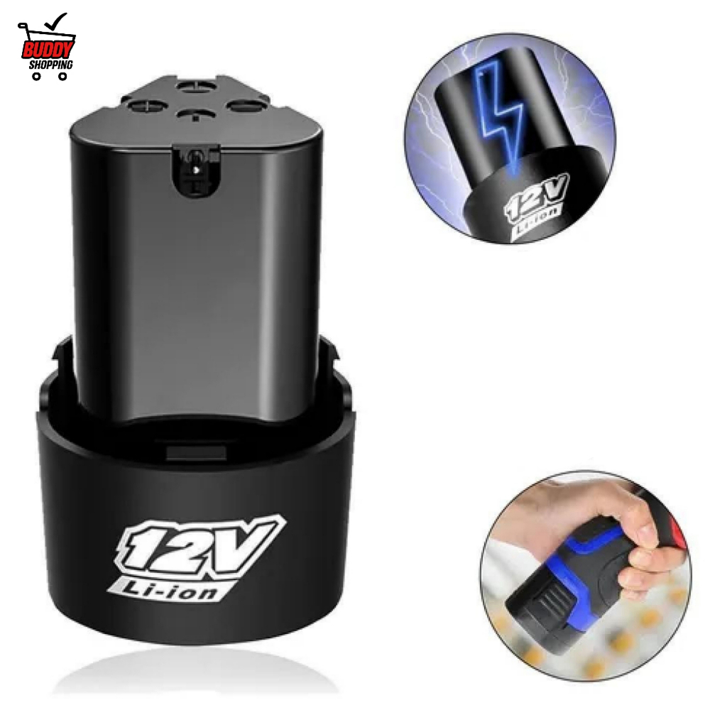 Bateria De Lítio 12v 1.3ah Universal Para Parafusadeira Furadeira Recarregável Li-ion