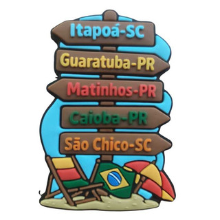 IMÃ DE GELADEIRA EMBORRACHADO ITAPOÁ, SÃO CHICO SC, GUARATUBA, CAIOBÁ, MATINHOS PR