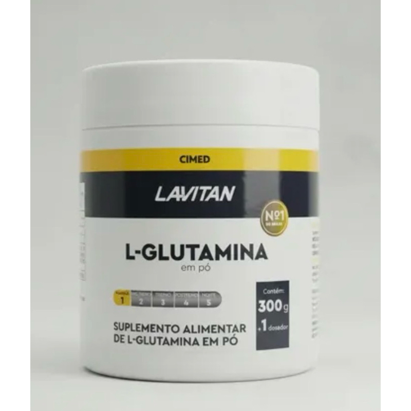 L-Glutamina em pó 300g gramas Lavitan Cimed