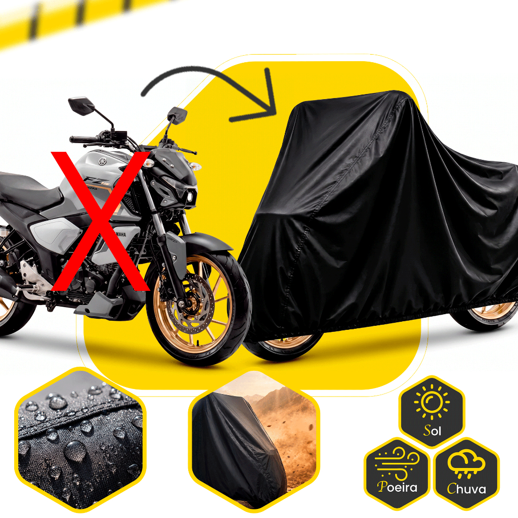 Capa De Moto Impermeável Scooter Elétrica Capa Para Moto Proteção Sol Chuva Poeira ENVIO IMEDIATO
