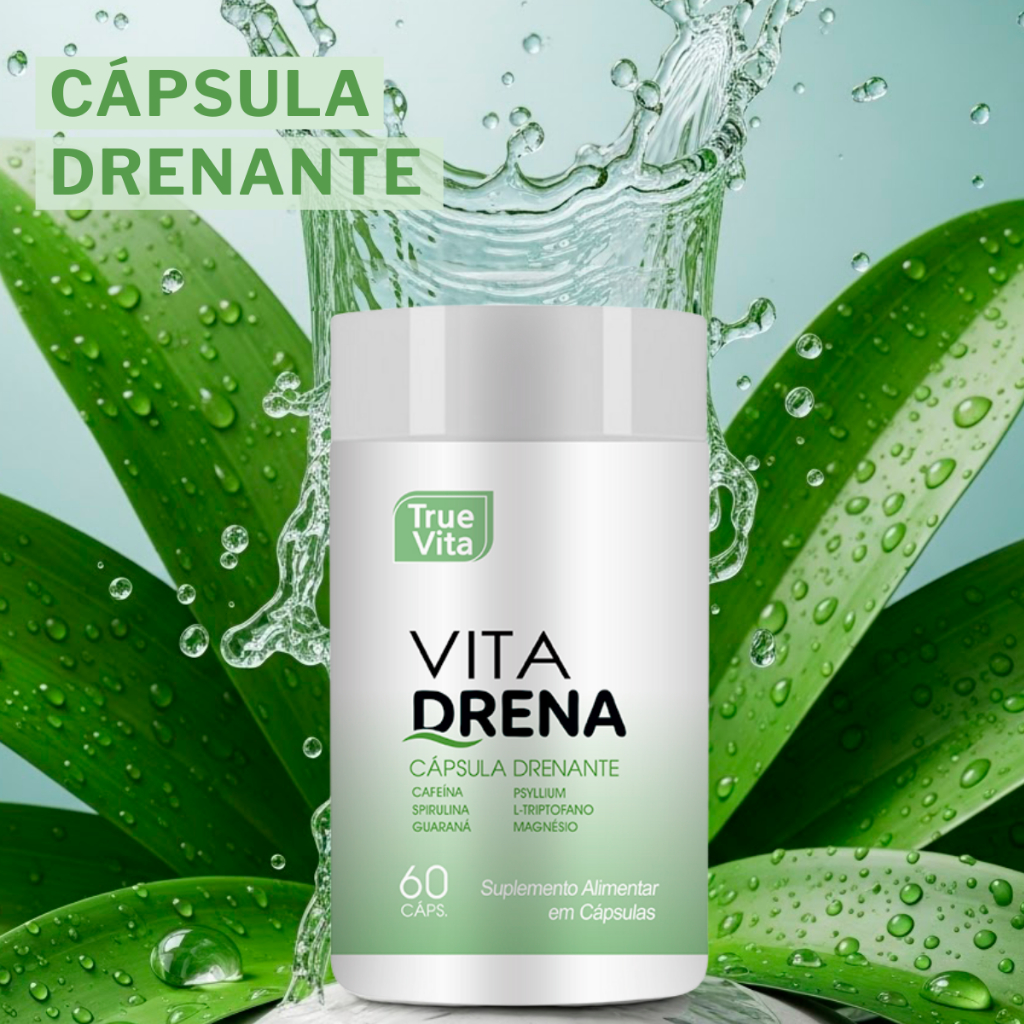 CÁPSULA DRENANTE - VITA DRENA - 60 CÁPSULAS TRUEVITA