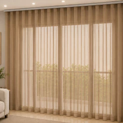 Cortina Voil 6,00x2,60 Quarto/Sala Para Trilho Suiço Suisso Varias Cores