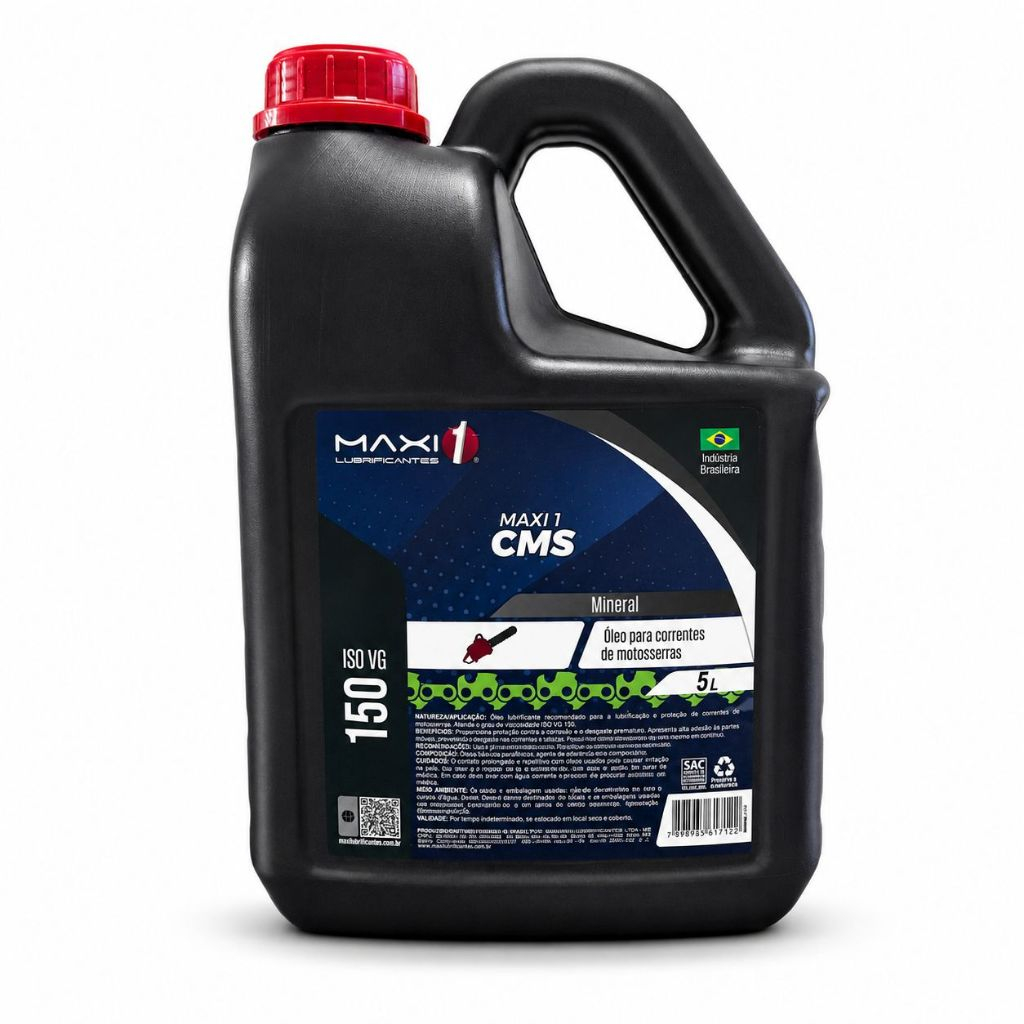 Óleo Lubrificante Para Corrente De Moto Serra Galão 5 Litros Proteçao Para Correntes VG150 Motoserra