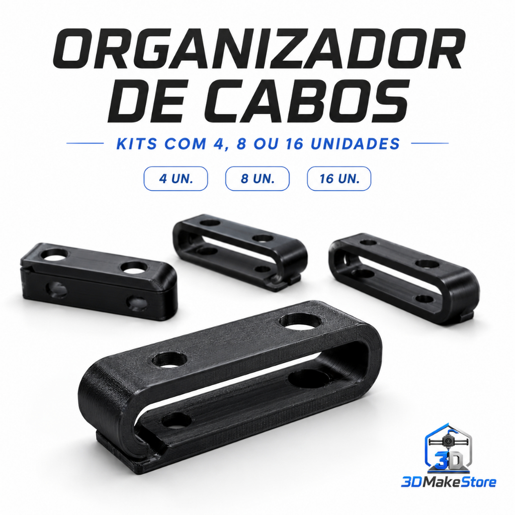 Passa fio Kit Organizador De Cabos para Esconder Fios embaixo de Mesa Setup Gamer Home Office Decor