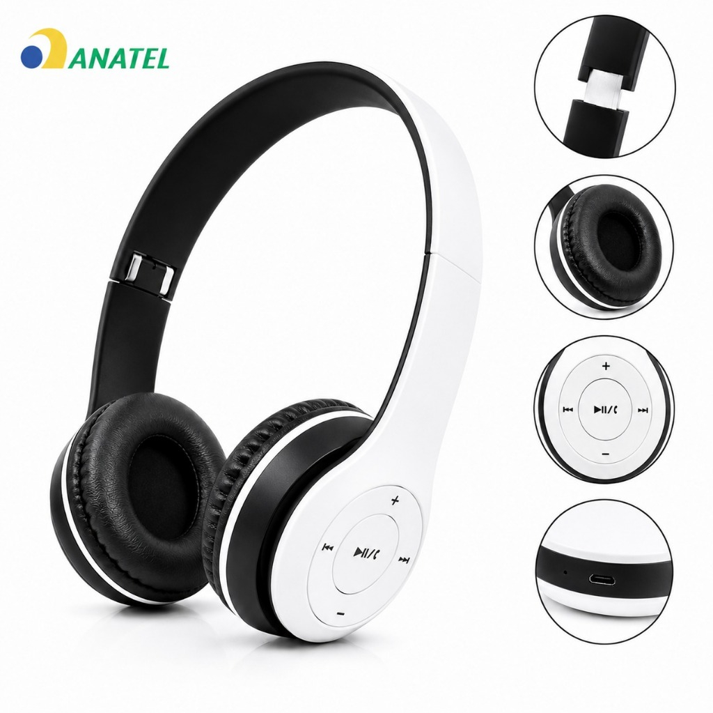 Fone de Ouvido Sem Fio Bluetooth Anti Ruído Áudio HD Premium