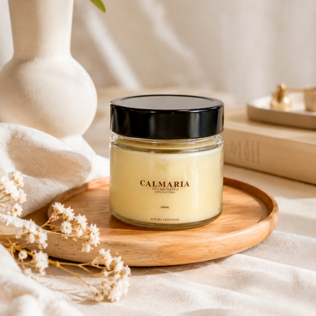 Vela Aromática Artesanal Decorativa Essência Premium - Pronta Entrega