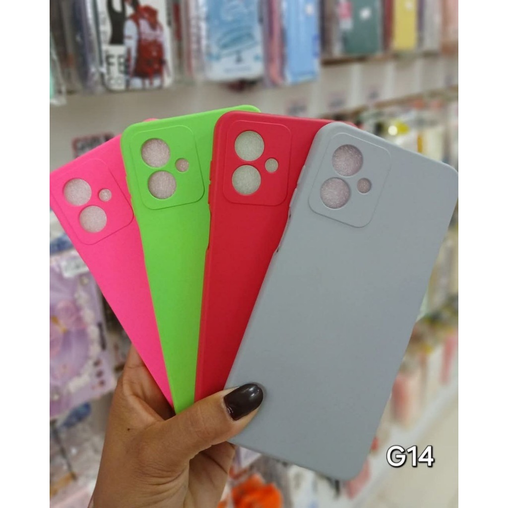 Kit 5 ou 3 Peças Capa Capinha Silicone Aveludado Cor Aleatória Proteção Excelente Qualidade Para G14
