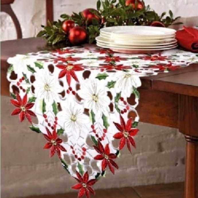 CAMINHO DE MESA BORDADO NATAL 180