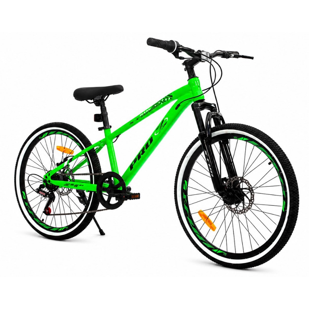 Bicicleta ProX Aro 24 Xfun com Suspensão Freio a Disco e Descanso Lateral Passeio MTB