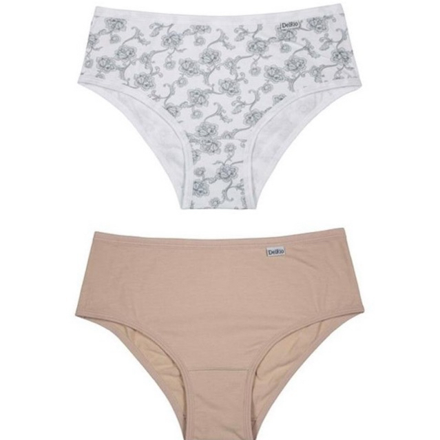 Kit com Duas Calcinhas de Algodão DelRio 50368