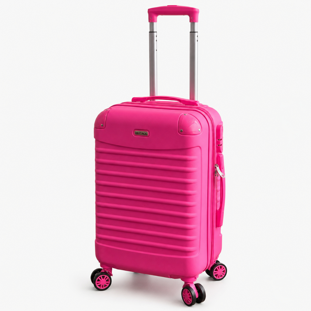 Mala de Bordo 10KG Viagem ABS Zíper Duplo Expansível Rodas 360° Cadeado Modelo ZD