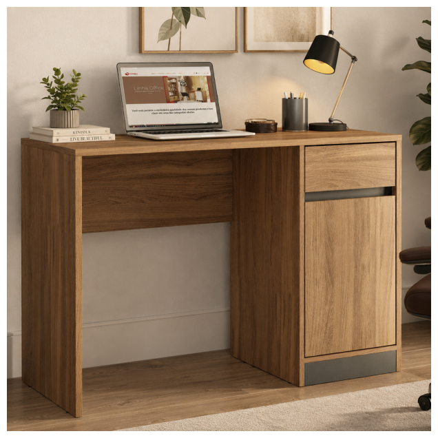 Escrivaninha Office Morada 1 Porta 1 Gaveta Demóbile
