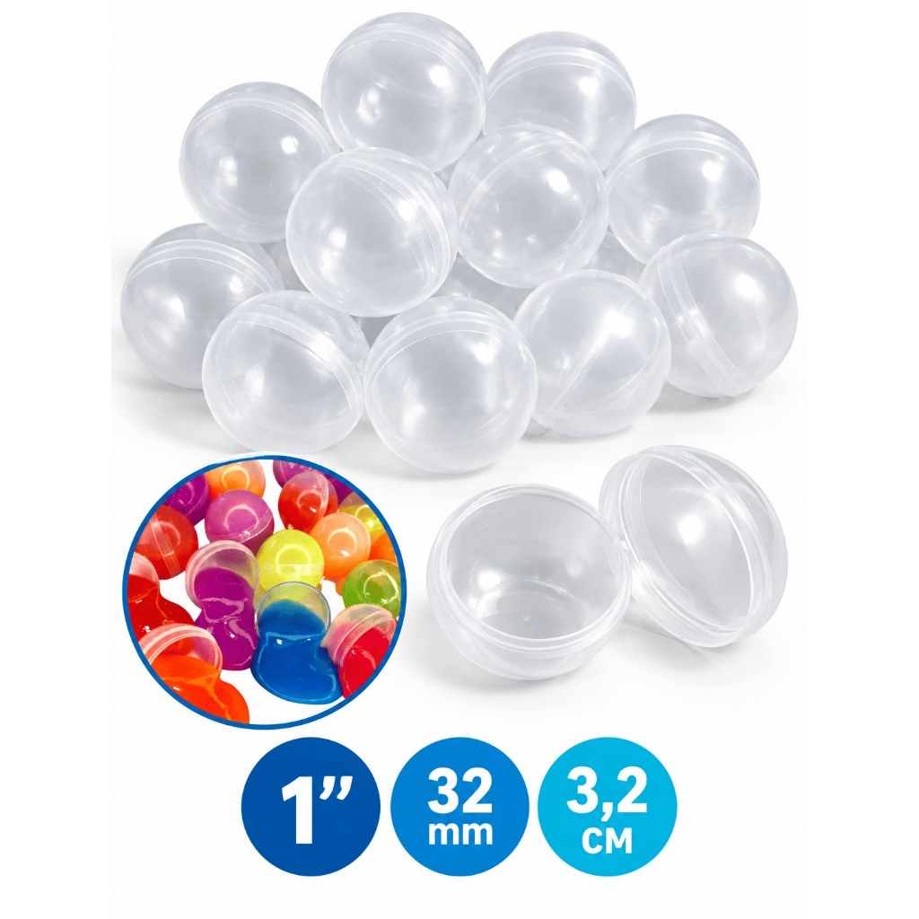 250 Capsulas 1 Polegada Vazias P/ Brindes Kit Festa Lembrancinha Personalizar Aiversario Prenda