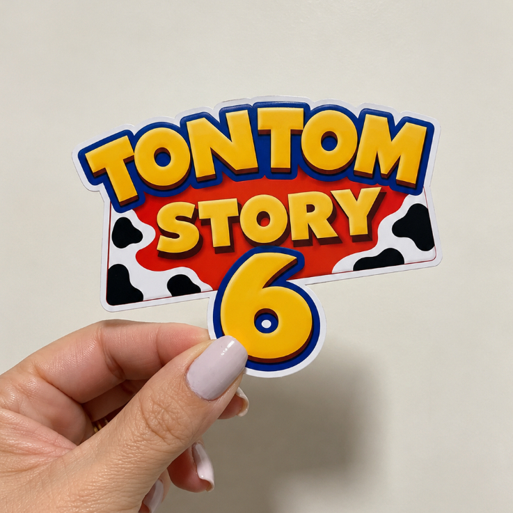 Tag Adesiva para Caixa Toy Story - Jessie Personalizado | Festa Infantil | Nome Idade 10 cm