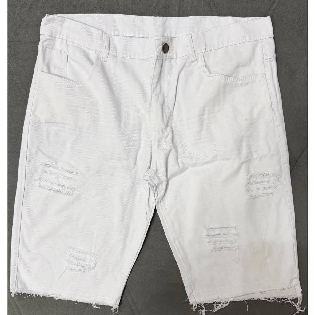 Bermuda Jeans Masculina Premium Rasgada Desfiada Estilo Jogador