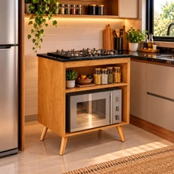 Kit Balcão Parma Itatiaia + Cooktop 4 ou 5 Bocas