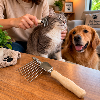 Escova Desembolador De Pelos Pet Cachorros e Gatos