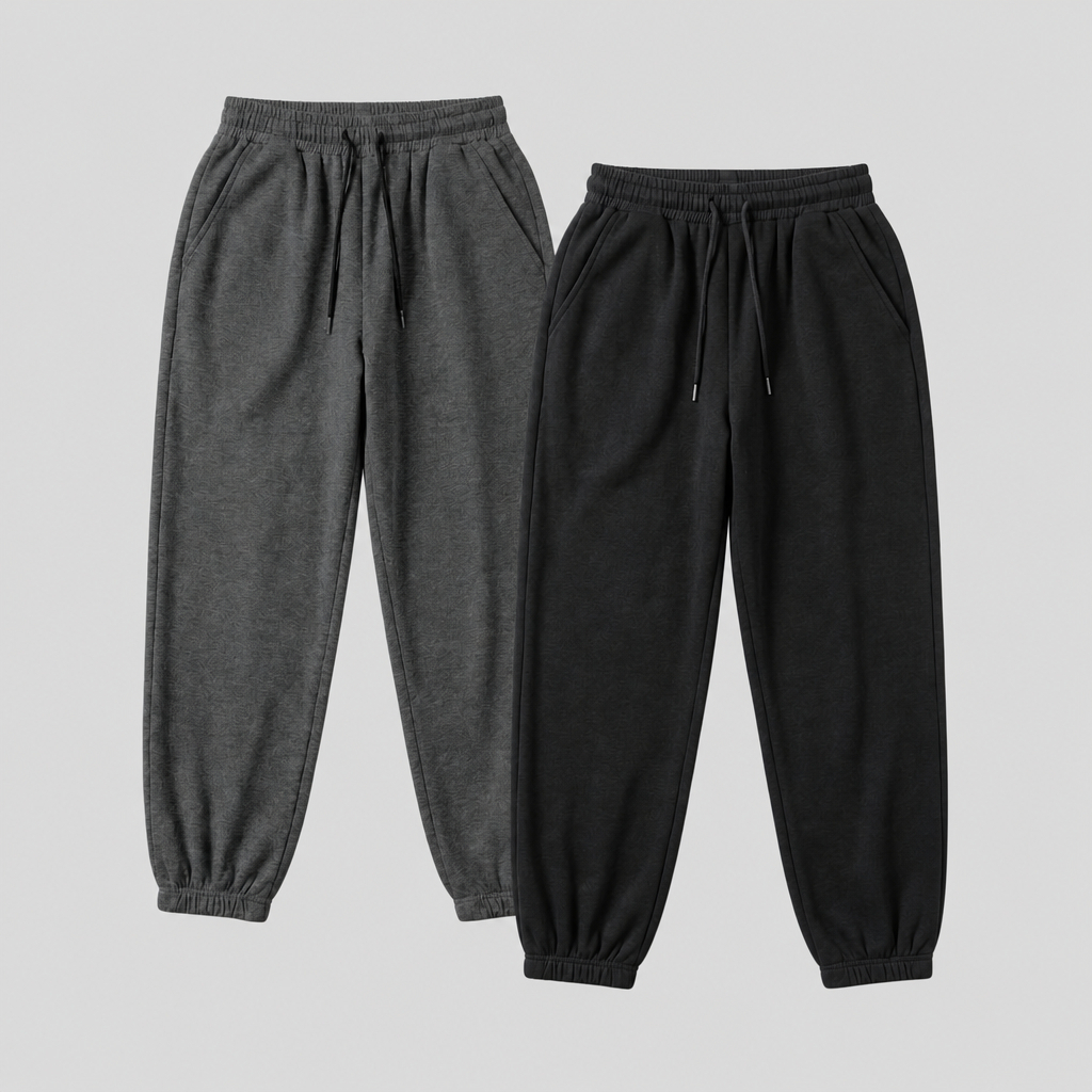 Kit 2 Calça Moletom Masculina Feminina Algodão Jogger Bolso Inverno Confortável Flanelada