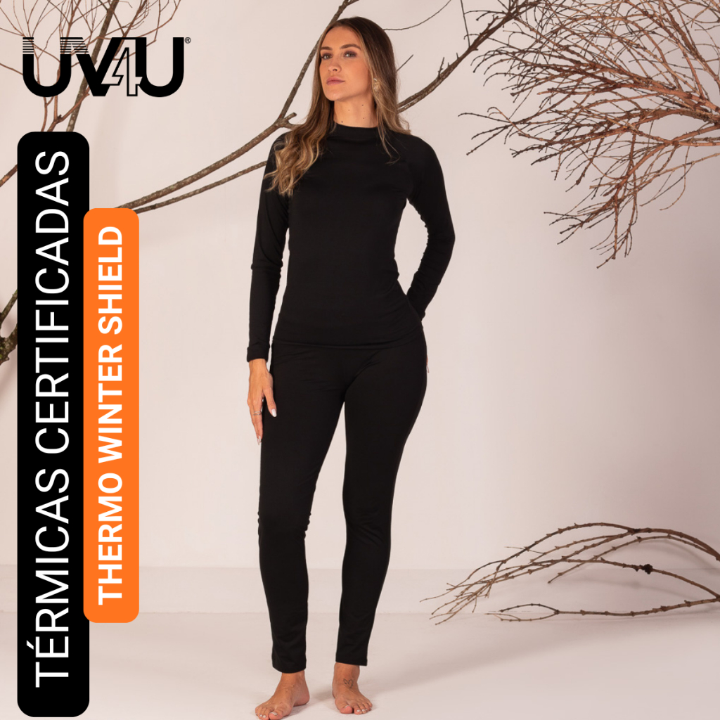 Conjunto Térmico Camisa Manga Longa + Calça Segunda Pele Para Frio Inverno Proteção Térmica Quente Confortável