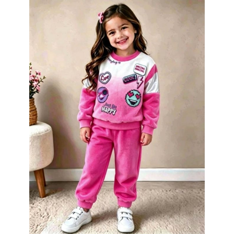 Conjunto infantil inverno menina bem quentinho da marca Tileesul  tamanho  10