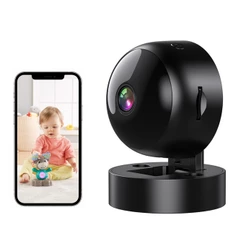 Mini Câmera de Segurança WiFi 360° Full HD Visão Noturna Detecção de Movimento Babá Eletrônica Pet Monitoramento