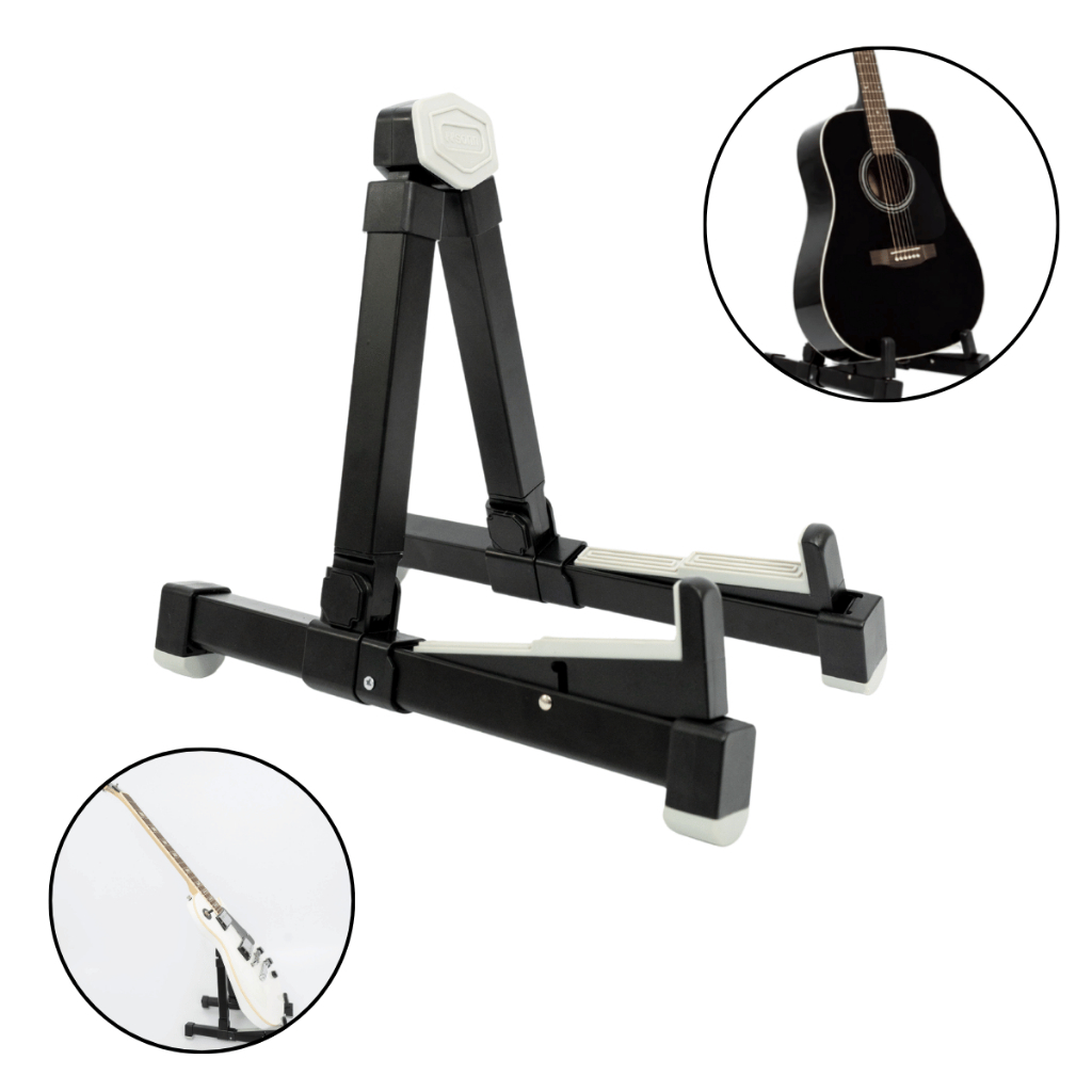 Suporte de Chão SONN SG-01 Multiuso para Violão, Guitarra, Contrabaixo, Ukulele e Cavaquinho Dobrável Ajustável