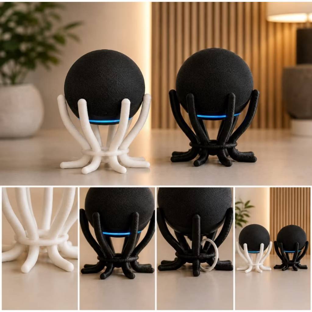 Suporte base para Alexa Echo Dot Geração 4 e 5 - Base Minimalista Moderna Criativa de Mesa para Casa e Escritório — imagem 2 de 2