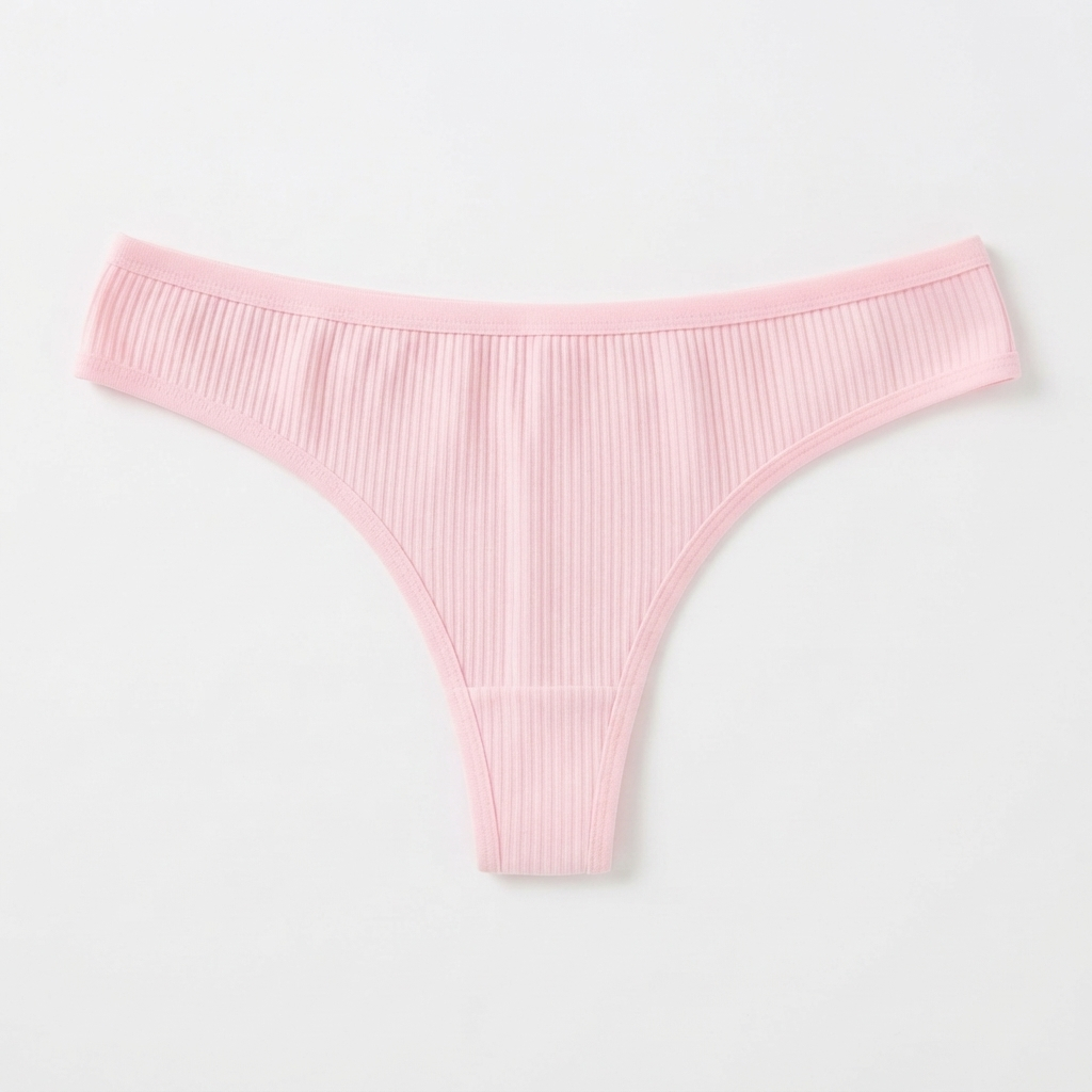 Ki Calcinhas Fio Dental de Algodão Canelado Feminina Conforto e Sensualidade para o Dia a Dia — imagem 2 de 2