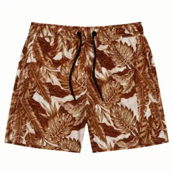 Short Masculino Tactel Estampado Mauricinho Praia Piscina com Bolsos Verão