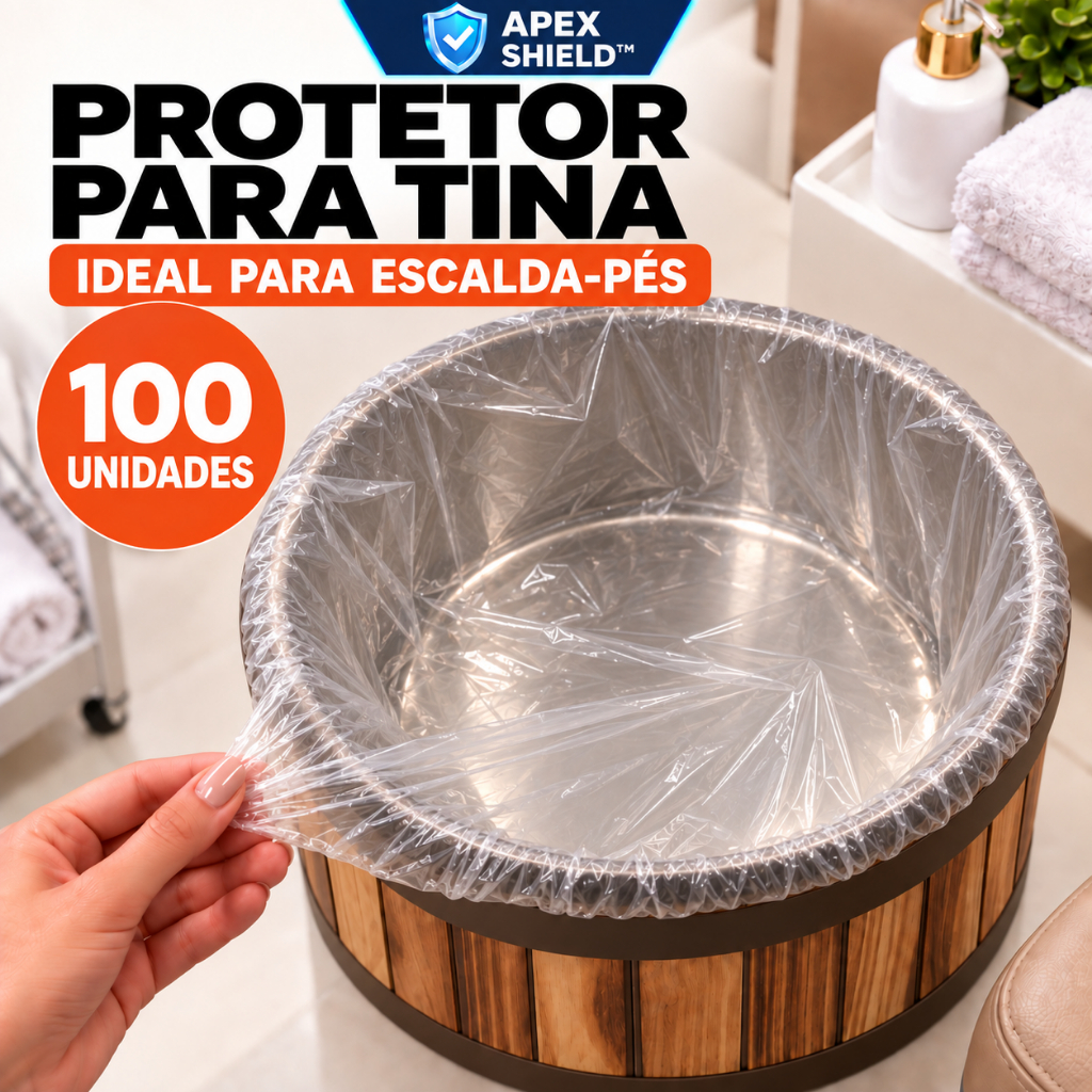 Protetor Plástico para Pedicure Descartável 100UN – Uso Profissional