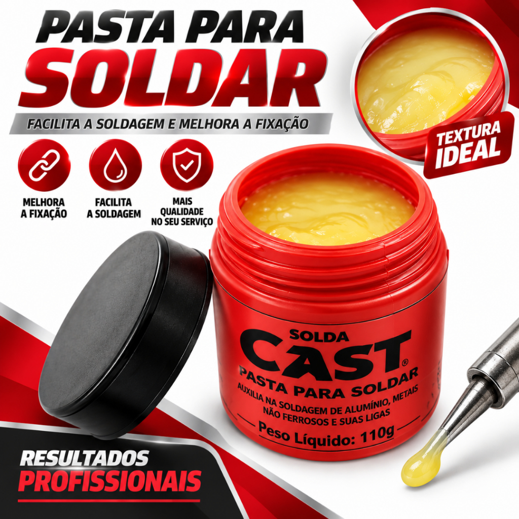 Pasta para soldar pote de110g auxilia na soldagem Cast soldas