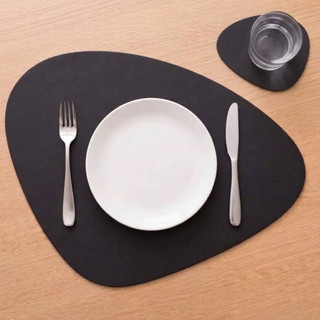 Jogo Americano para Mesa kit 10 Couro 40x30 com Porta Copo Sousplat Mesa Posta