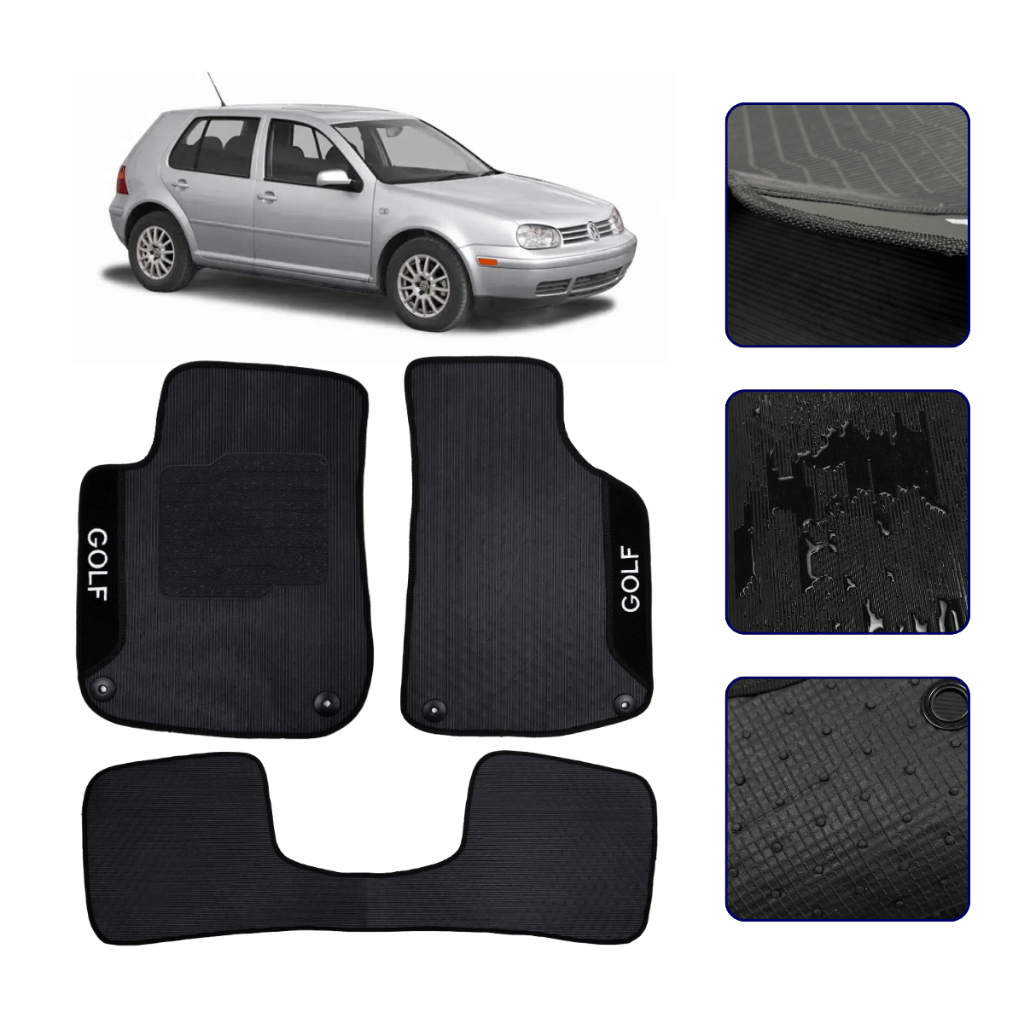 Jogo de Tapete Para Golf 1999 00 01 02 03 04 05 2006 Kit Automotivo Carpete Carro