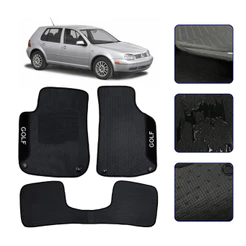 Jogo de Tapete Para Golf 1999 00 01 02 03 04 05 2006 Kit Automotivo Carpete Carro