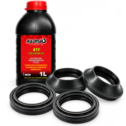 Retentor Bengala + Guarda Pó Bengala + Óleo Atf 1 Litro Yamaha Fazer250 12/17