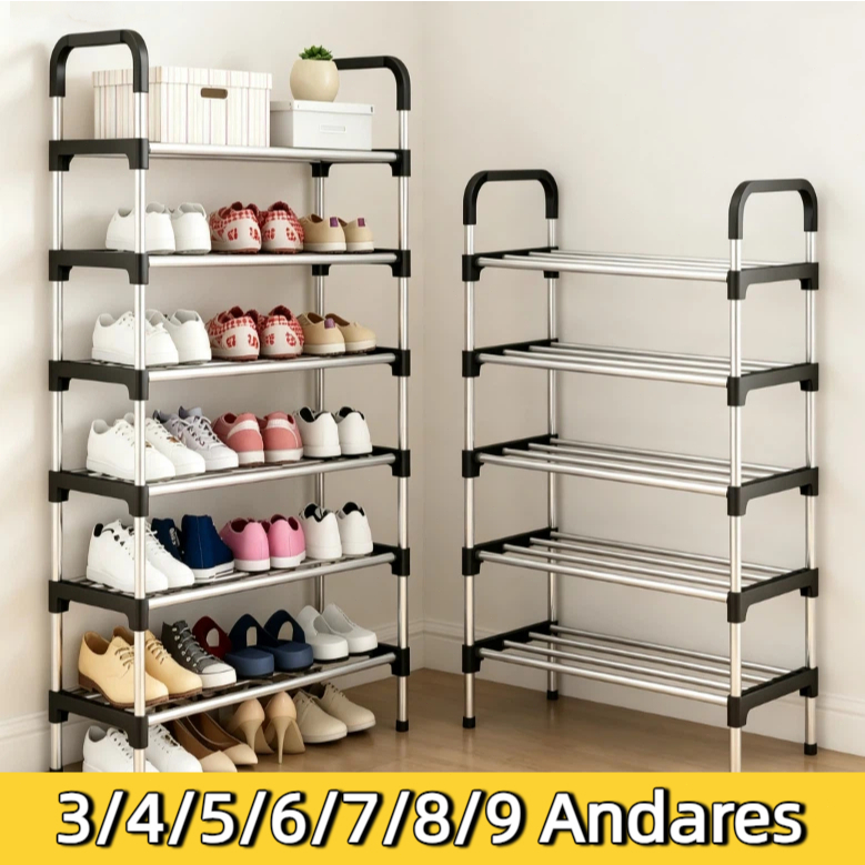 Sapateira Multiuso Para Calçados 9-3 Andares Organizador Desmontável organizador de sapatos tênis