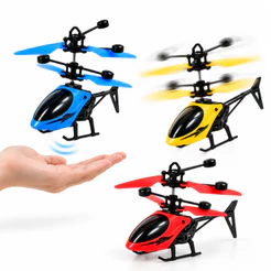 Mini Brinquedo Helicóptero Voador Com Sensor De Movimento Drone Infantil com Detecção de Mão Recarregável USB - Castela