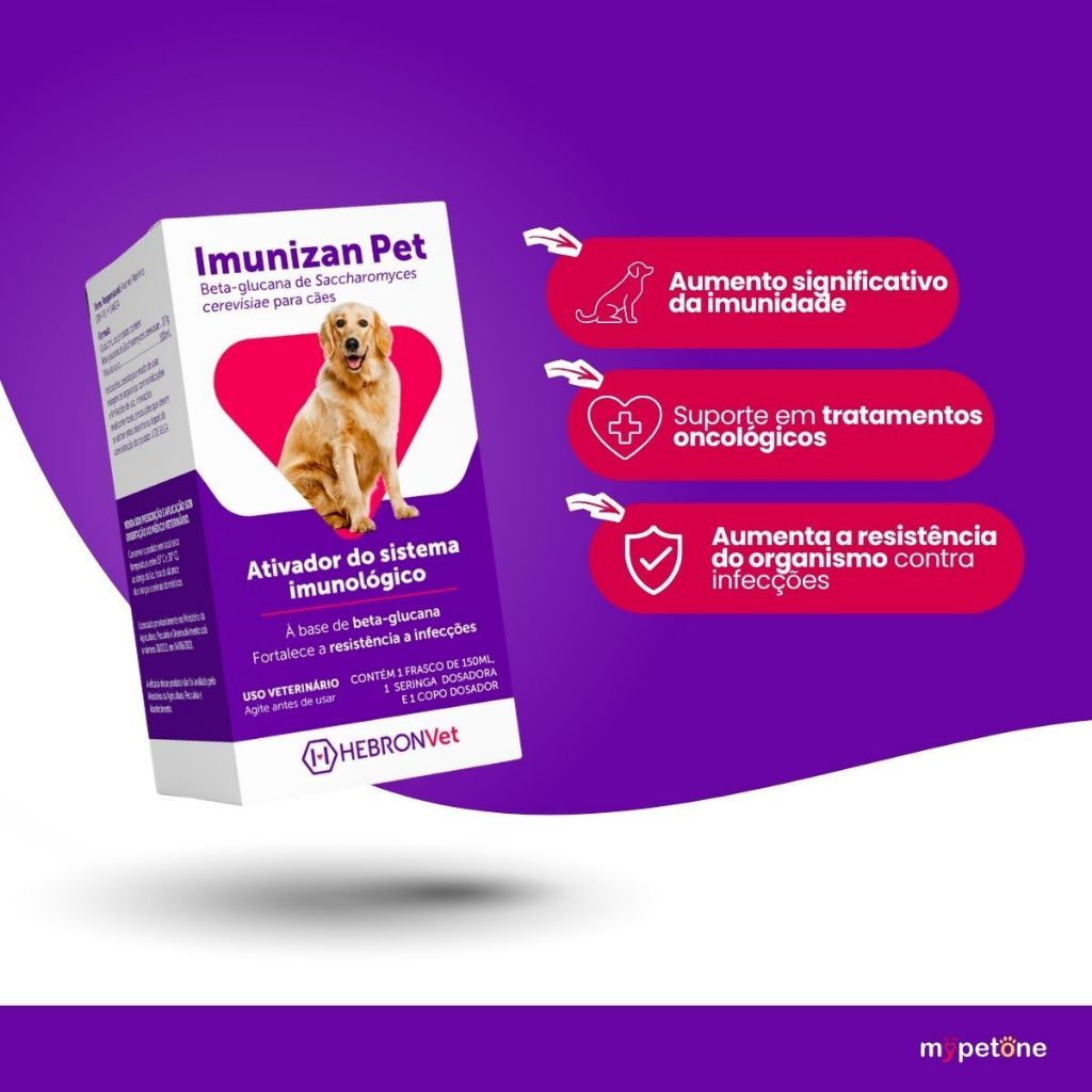Imunizan Pet Suplemento Imunológico Para Cães 150ml Mais Imunidade e Resistência - Hebron Vet — imagem 2 de 2