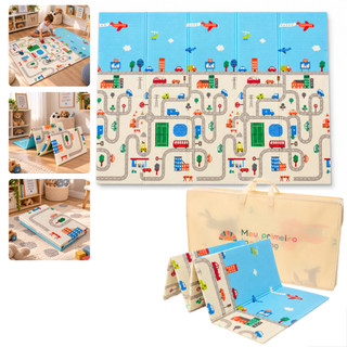 Tapete Infantil de Atividades Dupla Face Cidade Pista Tatame Térmico Emborrachado 180 x 1…