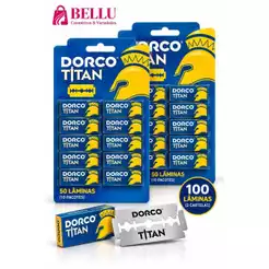Kit 02 Cartelas de Lâminas para Barbear Dorco Titan - Precisão e Conforto com Design Avançado